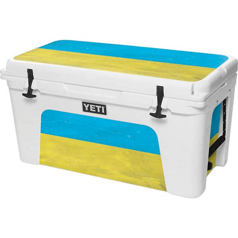 Ukraine Flag Distressed YETI Tundra 75 Hard Cooler Skin